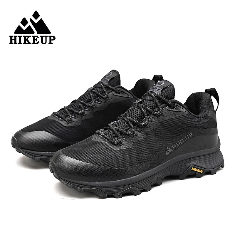 HIKEUP Chaussures de course en plein air pour hommes et femmes, antidérapantes, randonnée, camping, sports de trail, chaussures de sécurité pour hommes, confortables, baskets de trekking