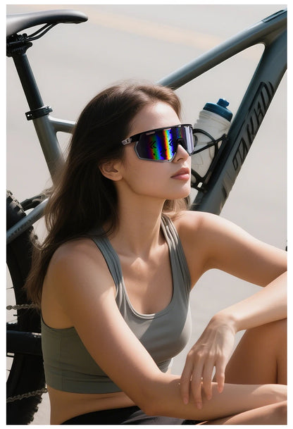 Kapvoe Real Carbon Fiber Cycling Glasses Sunglasses for Men Lightweight Photochromic UV400 MTB Bike Bicycle Sports Eyewear