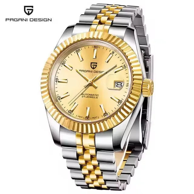 PAGANI DESIGN 40MM Men Mechanical Watch Top Luxury Japan movement Automatic Watch Sport Stainless Steel Waterproof Men Watches