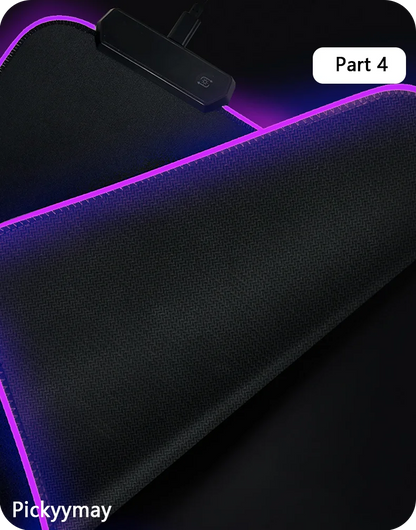 Space Large RGB Mouse Pad Gaming Mousepad LED Mouse Mat Gamer Mousemats Table Pads PC Desk Mat RGB Keyboard Mat XXL 90x40cm