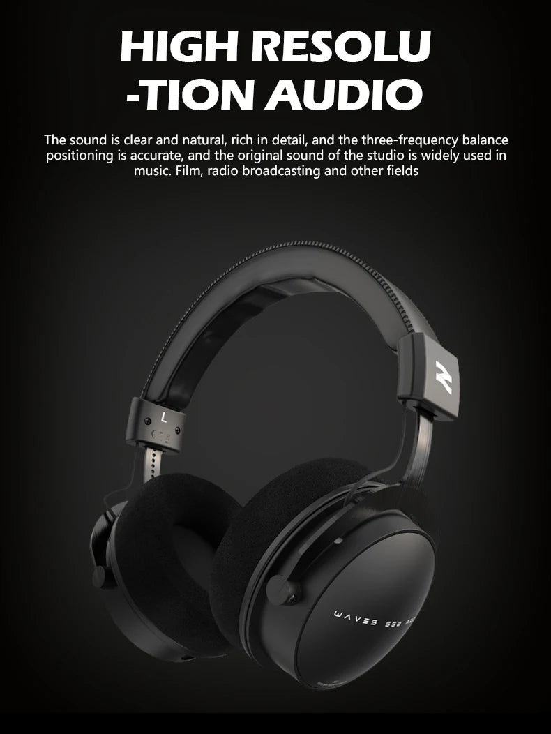 TALOMEN W550x Studio Headphones – Professional Wired Over-Ear DJ Monitor Headphones with 50mm Drivers & Detachable Cable