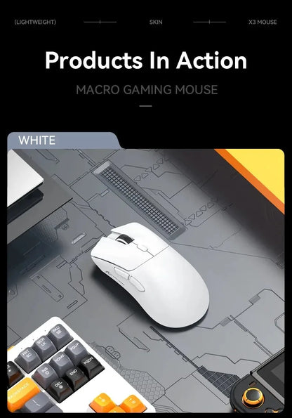 ATTACK SHARK R1 59g Ultra-Light Mouse with PAW3311, 18000 DPI, 400 IPS, 40G, 1000Hz, Tri-Mode, Broadcom BK3633 Master, 20 Million Times