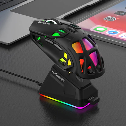 Lenovo X9Pro Tri-Mode Wireless Mouse with Bluetooth, 2.4G & Wired Connectivity, Magnetic Charging Dock, Rechargeable Gaming & Office Mouse