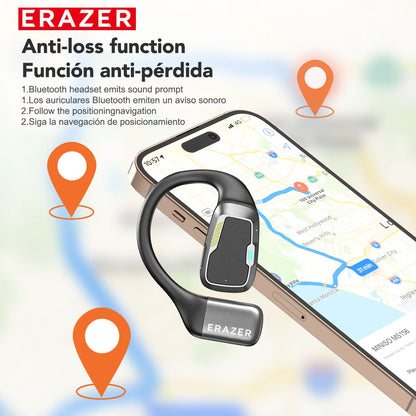 AI Earphone Translator Erazer XP6 Bluetooth 5.4 Wireless Earbuds – Real-Time 144 Languages Translation, Sleep ASMR Earphones, Deep Bass AI Headphones for Travel & Office