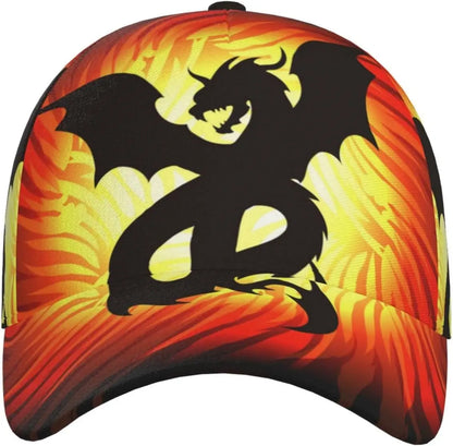 Dragon Snapback-Kappe, Herren-Baseballmützen, Herren-Sonnenhut, verstellbare, coole Trucker-Kappe für Damen und Herren