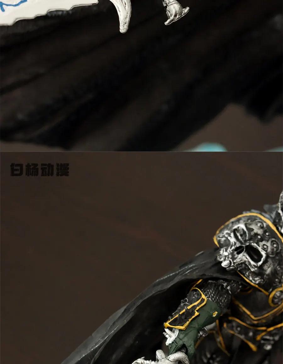 Hot Baiyang Anime World Of Warcraft Lich King Arthas Death Knight Gk Figure Statue Collectible Model Desktop Ornament For Men