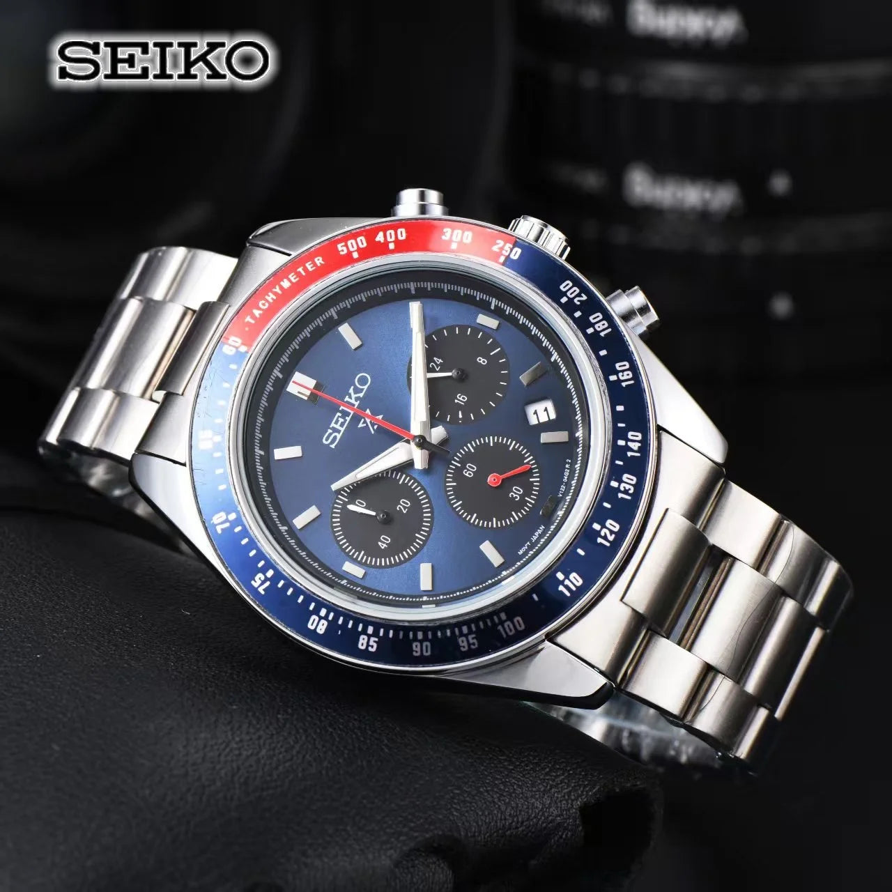 Seiko Fashion Multi functional Watch Business Leisure Sports Quartz Watch Calendar Waterproof Quartz Watch