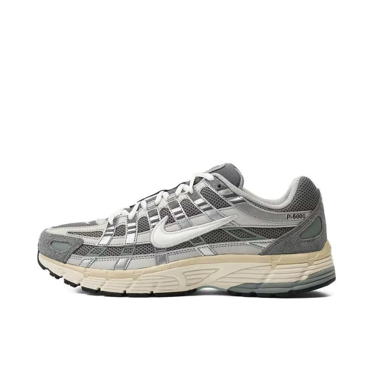 „Nike P-6000“ vyriški bėgimo bateliai, retro stiliaus, su aukščiausios kokybės amortizacija, lengvi ir patogūs kasdieniam nešiojimui, CD6404-107