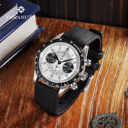 FARASUTE 2026 New Fashion Speed Sports Chronograph Wristwatch For Men 100M Waterproof Japan VK64 Quartz Movement Watch Male
