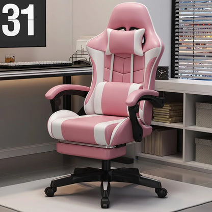 Sponge Esports Gaming Chair Internet Cafe Computer Chair Reclining Office Chair with Comfortable Rotating Design, Ergonomic Home Gaming Seat