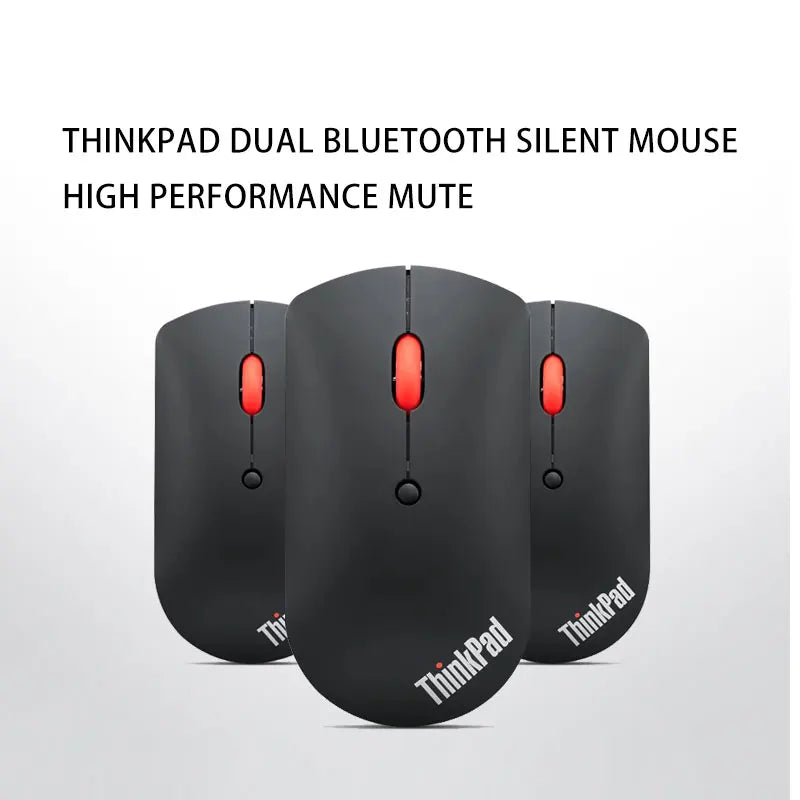 Lenovo ThinkPad Wireless Mouse 4Y50X88822 Dual Bluetooth Wireless Mouse, Ergonomic Office Mouse, 2.4GHz Laptop Mouse for Windows & Mac