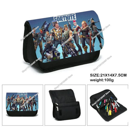 Fortnite Battle Royale Pencil Case for Kids Cartoon Stationery Storage Pen Box School Supplies Birthday Gift