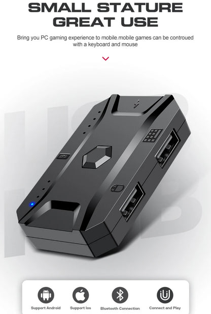 Kit Mobilador Gamer Gaming-Kit Tastatur Maus Mobile-Games-Konverter 3-in-1-Combo Einhand-Tastatur für PUBG Mobile Games TF900