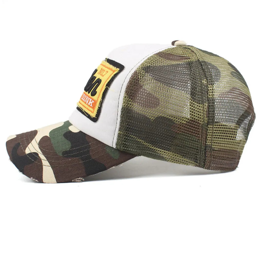 Streetwear-Dad-Baseballcap mit Buchstabenstickerei und Mesh, modische Snapback-Cap, Hip-Hop, Outdoor, Y2K, Trucker-Hut, Gorras F2719 für Damen und Herren