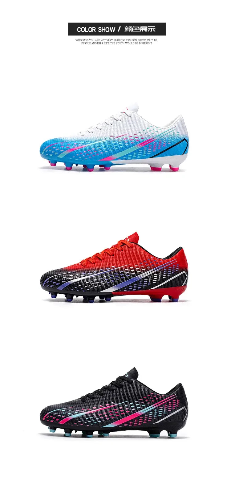 Hohe wasserdichte Fußballschuhe für Herren, rutschfest, robust, mit Stollendesign, atmungsaktivem Futter, für Outdoor-Rasenplätze, Profi-Fußball