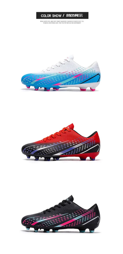 Hohe wasserdichte Fußballschuhe für Herren, rutschfest, robust, mit Stollendesign, atmungsaktivem Futter, für Outdoor-Rasenplätze, Profi-Fußball