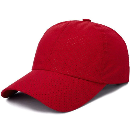Mesh Quick Dry Cap – Herre-løbe- og sportsbaseballkasket – Dame-golf- og tennis-kasket – Udendørs jogging-kasket – Åndbar solhat