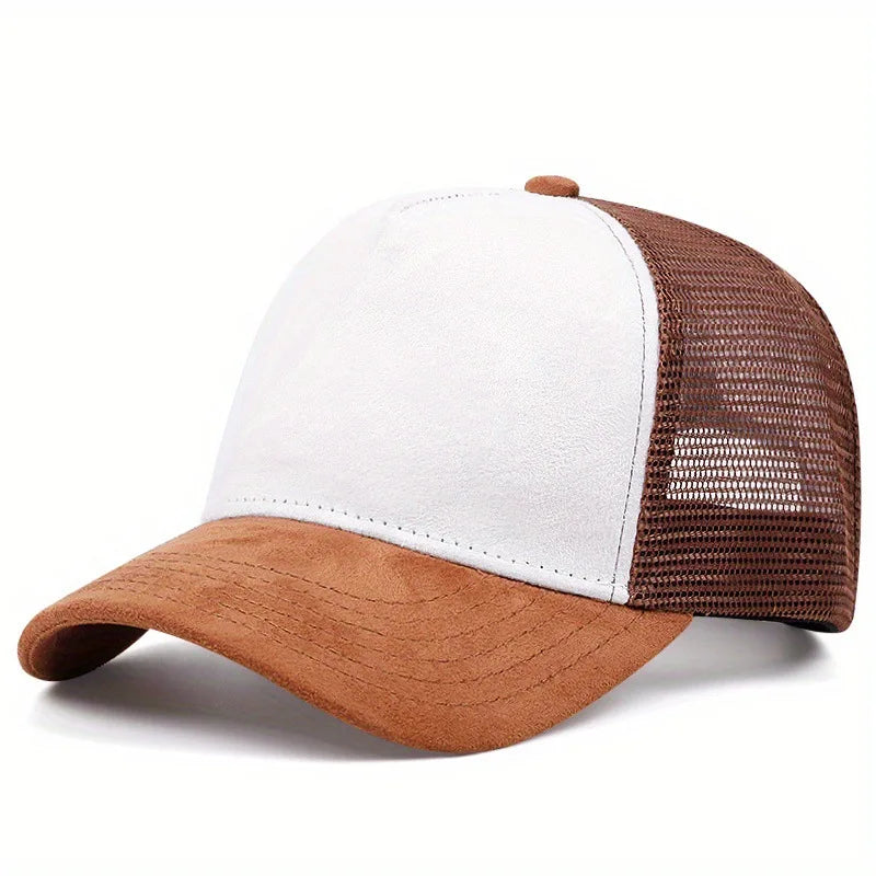 Unisex Mesh Baseball Cap for Men Outdoor Ports Adjustable Trucker Caps Fashion Curved Dad Cap Men Women Casual Breathable Sunhat