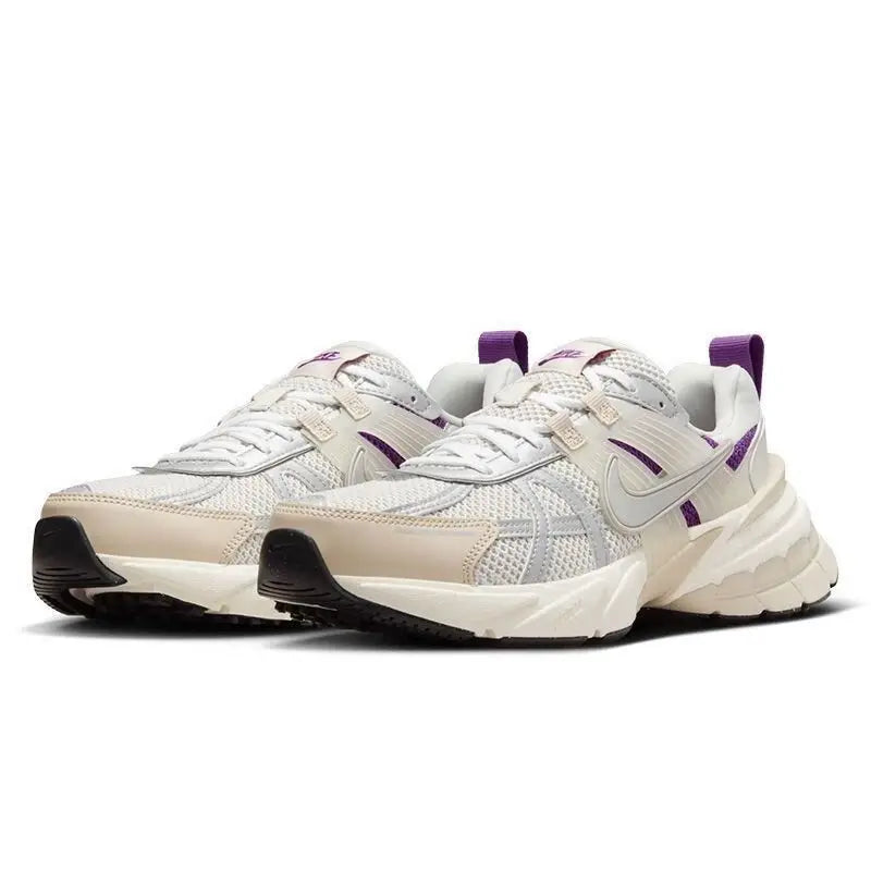 Nike's New High-Density Foam Sole Cushioning and Wear-Resistant Training Running Shoes for Men and Women, Classic V2K Run Prm Lightweight and Comfortable Outdoor Sports Running Shoes, Trendy Retro Style Fashionable Versatile
