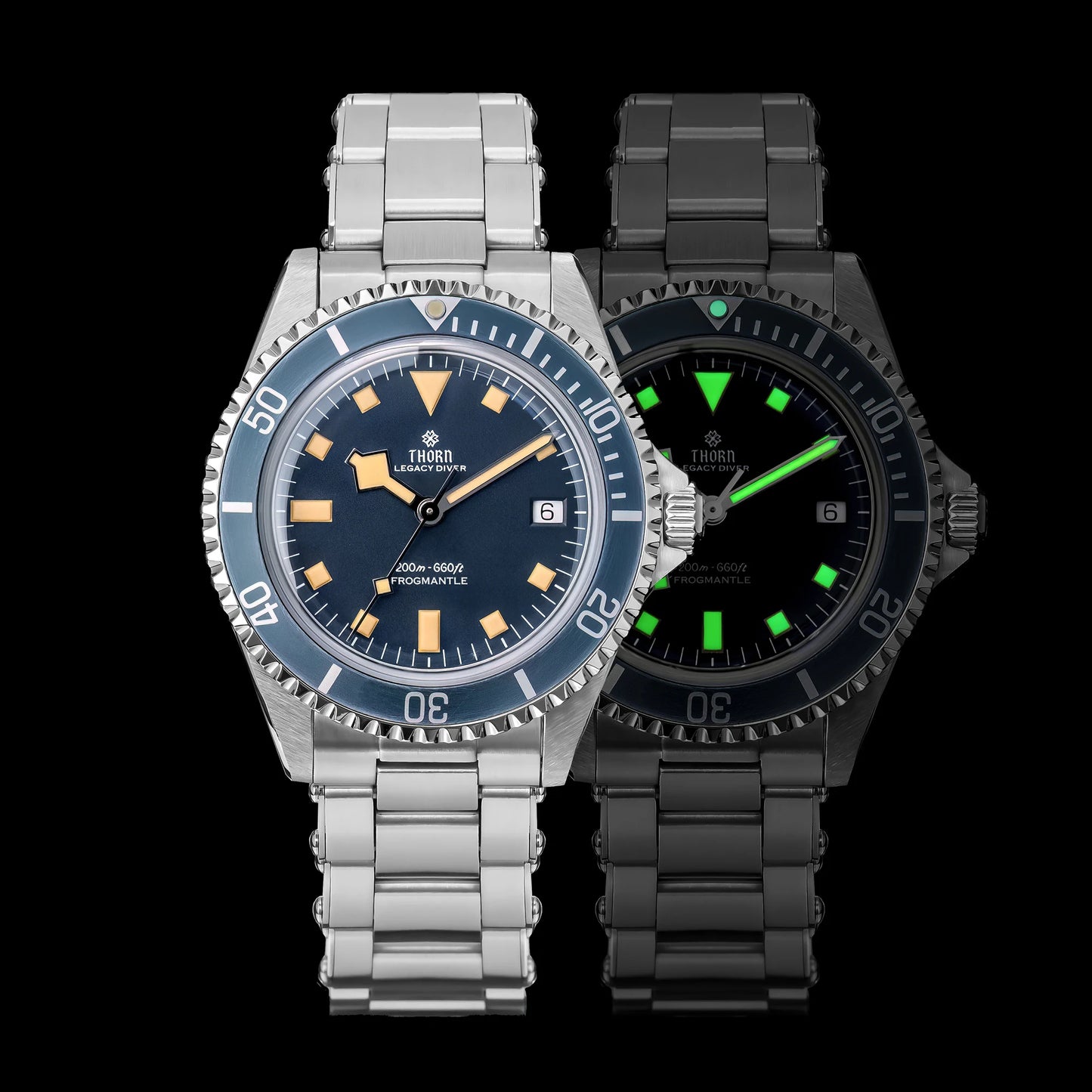 THORN T023 New Diver Watch Men PT5000 Automatic Watch 40MM Mechanical Wristwatch Sapphire 200m Waterproof Vintage Luxury Watches