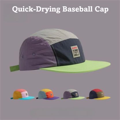 Retro Japanese Style Hip-hop Hats Thin 5 Panel Flat Brimmed Baseball Cap Breathable Quick-drying Sunscreen Hat Unisex