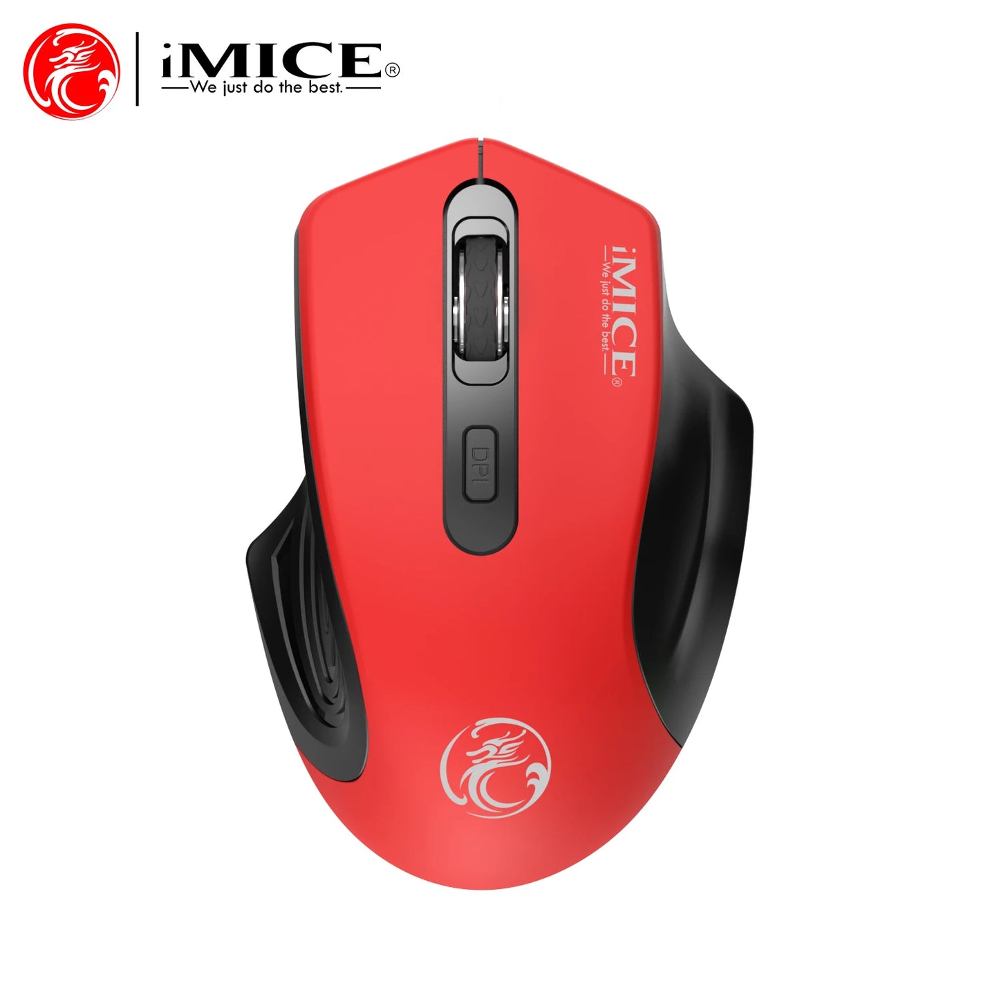 Silent 2.4G USB Wireless Mouse for Laptop, Computer & Mac, Optical Wireless Mouse with Adjustable DPI, Soundless Portable Mouse for Office & Home