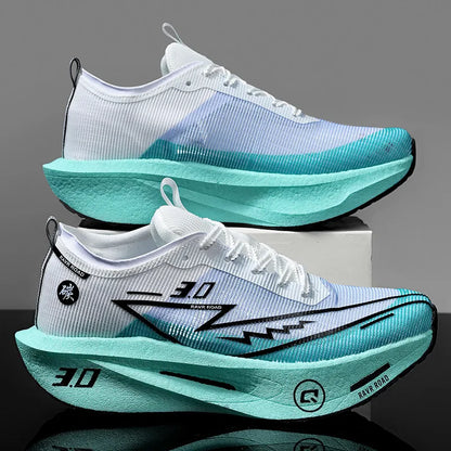 Herresneakers i mesh – komfortable tennissko til mænd – løbesko med Carbon Board 3.0-støddæmpning – til sportstræning og jogging – specialdesignede joggesko