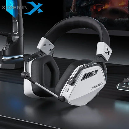 XIBERIA Wireless Gaming Headphones K03S Pro 7.1 Surround Sound Headset with Mic, Low Latency 2.4GHz Gamer Headphones, Long Battery Life Gaming Headset