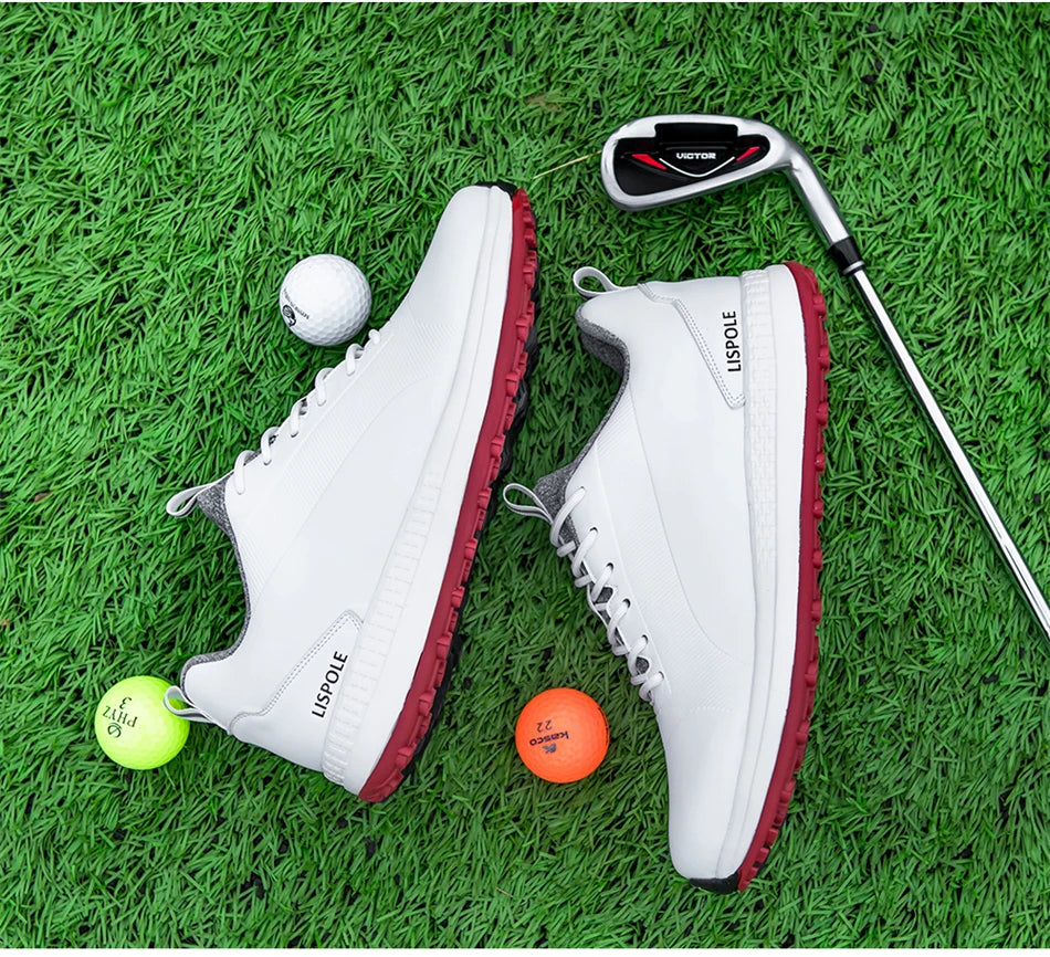 Hot Sale Lersure Golf Shoes Men Waterproof Golf Spikes Sneakers Professional Non-Slip Golf Footwear Trainers Luxury Sports Shoes