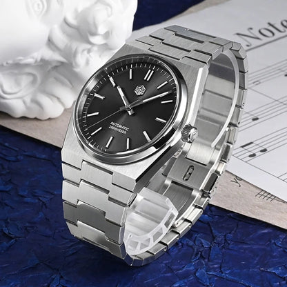 San Martin Classic Men Watch 40mm Miyota 9015 Luxury Dress Automatic Mechanical Wristwatch Quick Release Bracelet SN0023 Reloj
