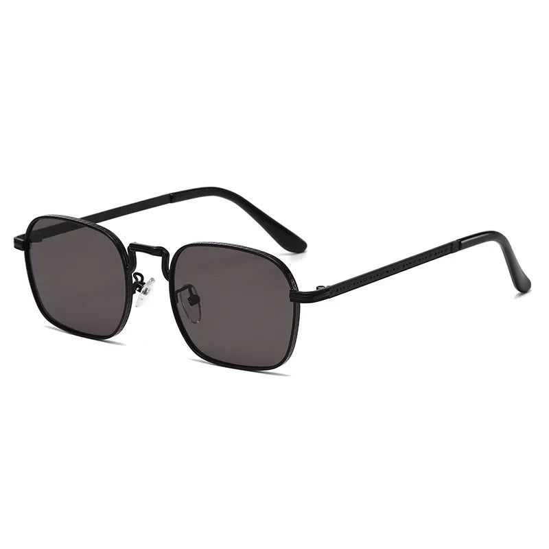 New Square Oval Metal Sunglasses Fashionable Retro Men Sunglasses Women Personalized Uv Resistant Eyeglass Luxury Design Uv400