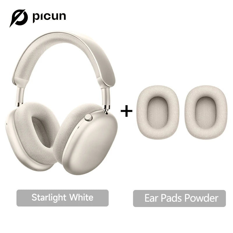 Picun F8MAX ANC Wireless Headphones 59dB Noise Cancelling Bluetooth 6.0 Over Ear Headset with Spatial Audio, 180H Battery Life & HiFi Sound