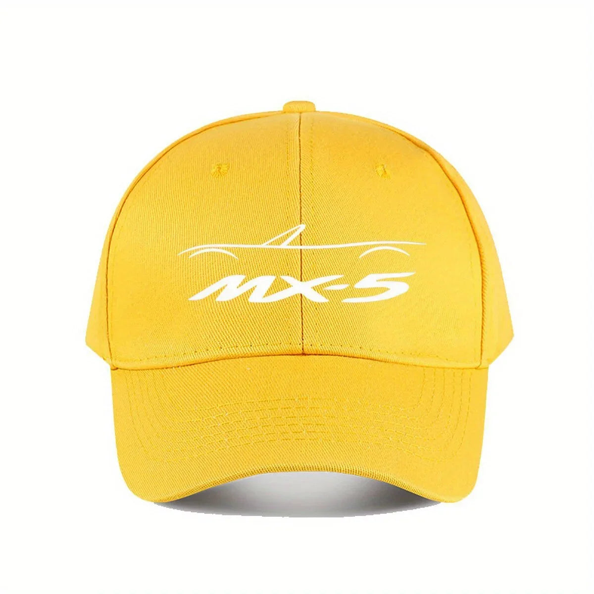 MX5 NA Baseball Cap for Men & Women - Stylish Black Polyester Hat with White Logo, Durable Outdoor Fishing & Casual Wear Cap