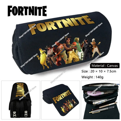 Fortnite Battle Royale Pencil Case for Kids Cartoon Stationery Storage Pen Box School Supplies Birthday Gift