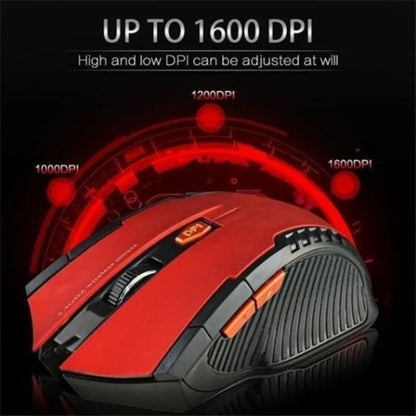 Mini Portable Wireless Optical Mouse 2.4GHz USB Computer Mouse for PC & Laptop, Ergonomic Mini Portable Wireless Mouse with Adjustable DPI