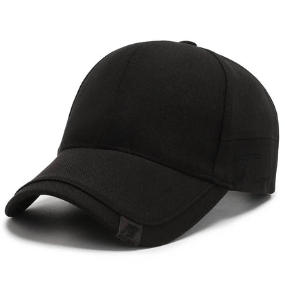 Snel drogende zonnepet voor dames, casual sportpet voor heren, grote maat baseballpet, 60-65 cm, verstelbare zonneklep, pet met klep