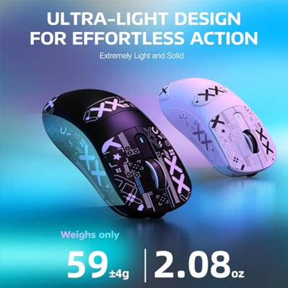 Attack Shark X3Pro bezdrôtová Bluetooth herná myš PixArt PAW3395 26000dpi optická myš s trojrežimovým pripojením a makrami