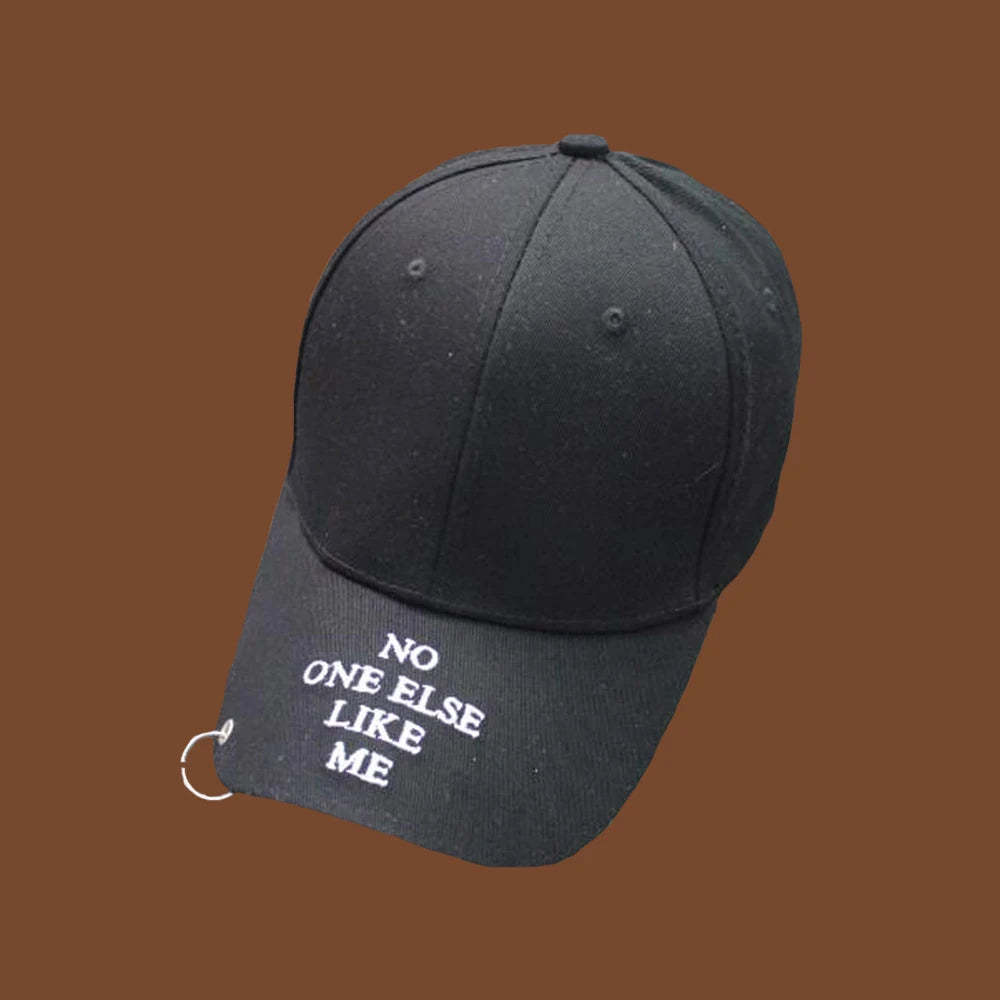 Casquette de baseball Snapback pour femmes et hommes, style hip-hop et K-pop, couleur unie avec anneau, pour les amateurs de sport, de danse et de voyage, casquette « Dad Hat », streetwear, ajustable