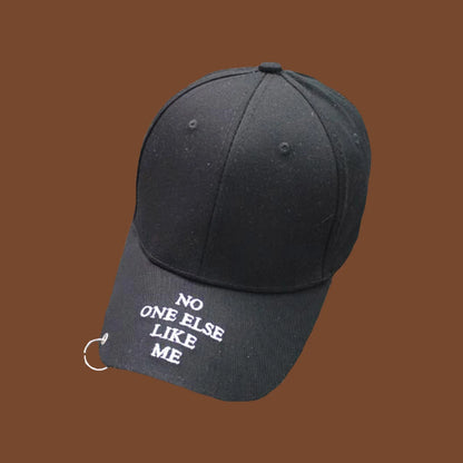 Casquette de baseball Snapback pour femmes et hommes, style hip-hop et K-pop, couleur unie avec anneau, pour les amateurs de sport, de danse et de voyage, casquette « Dad Hat », streetwear, ajustable