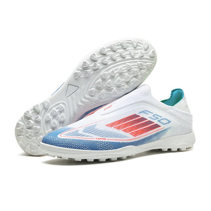 Men Football Boots Futsal Ultralight Soccer Shoes Training TF Match Long Spikes Breathable Indoor Sneakers Cleats Drop Shipping