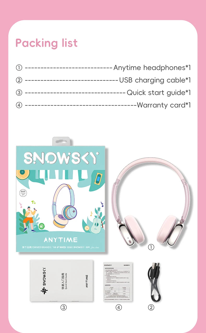 FiiO ANYTIME Bluetooth 5.4 Wireless Headphones with Noise Cancelling, Hi-Res Audio Over-Ear Bluetooth Headphones with Mic, Premium Wireless Earphones
