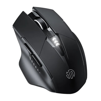 Inphic F1 Rechargeable Wireless Mouse, Bluetooth & 2.4G Silent Wireless Mouse with 6 Buttons, Adjustable DPI, Ergonomic Gaming & Office Mouse for Laptop, PC & Tablet