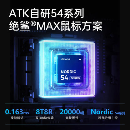 ATK Blazing Sky F1 V2 Ultimate Wireless Gaming Mouse, Dual-Mode Lightweight Gaming Mouse with PAW3950 Sensor, Dual 8KHz Polling Rate, Low Latency Ergonomic Gaming Mouse