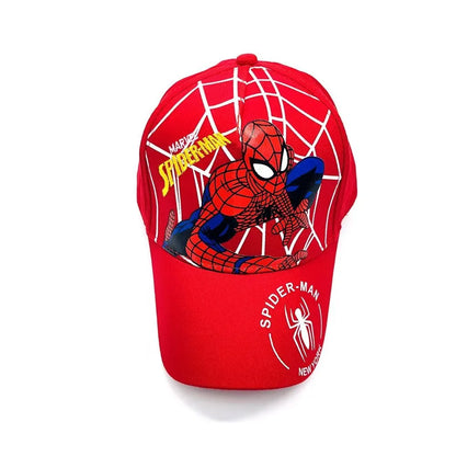 Summer children's hat, Marvel Spider-Man cartoon sun hat, net hat
