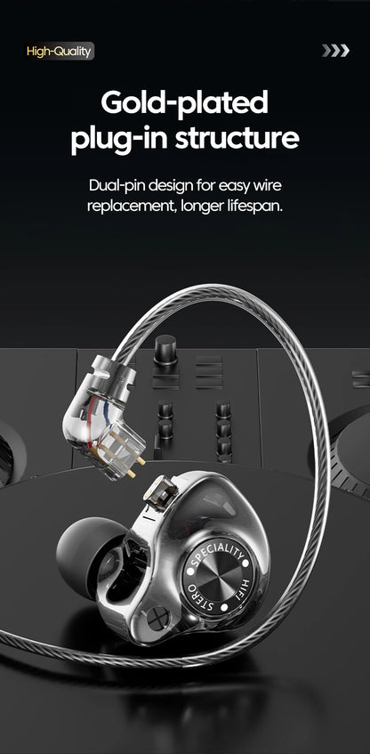 Original 15D Super Bass In-Ear Headphones with Mic – Type-C & 3.5mm AUX Wired Gaming Earphones, Noise Cancelling HiFi Deep Bass Headset for iPhone & Android