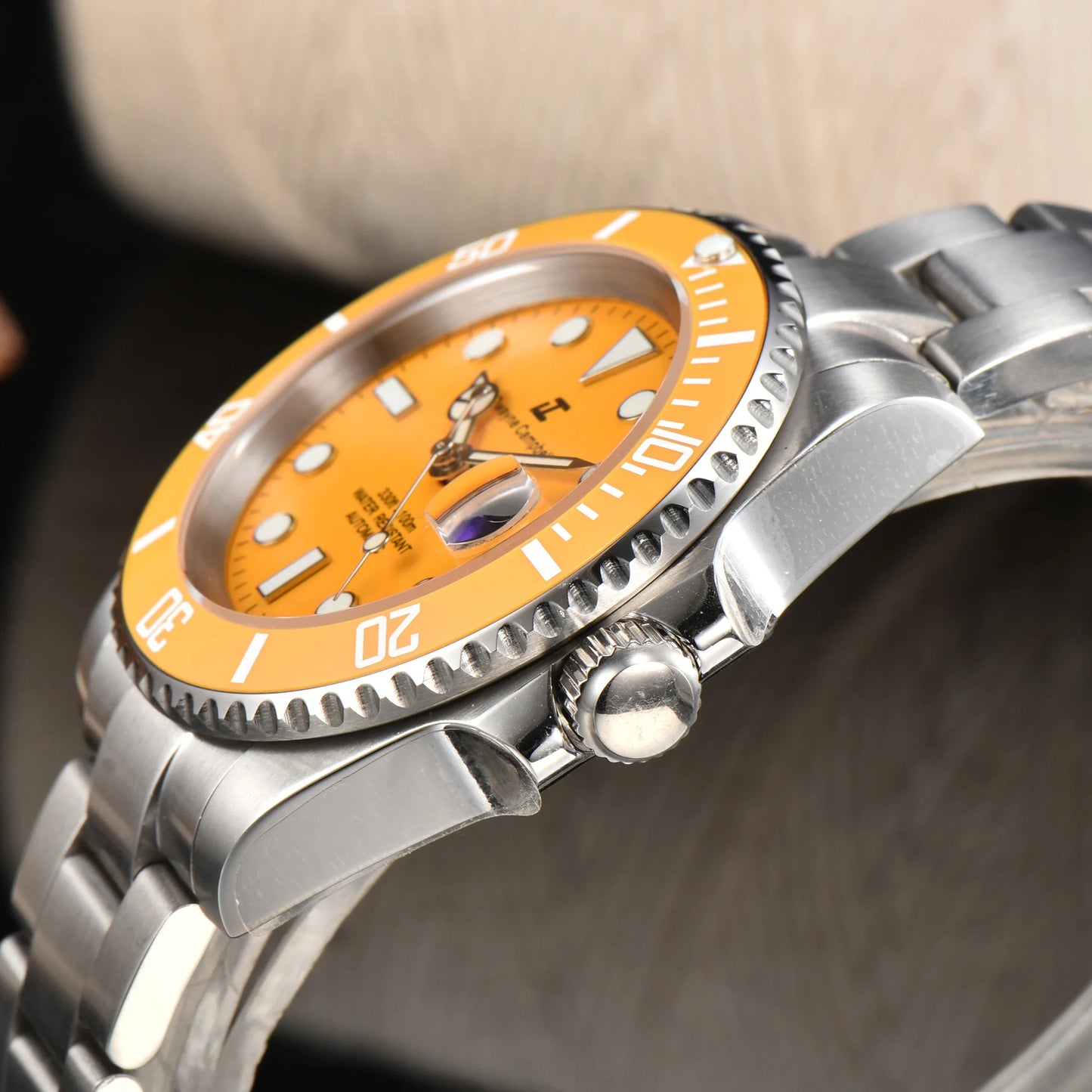 DWAYNE CAMPBELL Top Luxury NH35 Men's Automatic Mechanical Watch Waterproof Luminous Sapphire Glass Classic Business Wristwatch