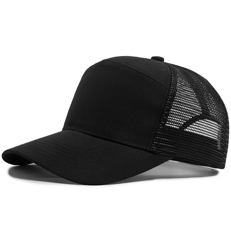 Summer 7 Panel Baseball Cap Fashion Hip Hop Mesh Caps Men Truckers Hat Visor Hardtop Snapback Women Unisex Cool New Brand