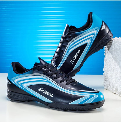 Nouvelles chaussures de football pour hommes, crampons de terrain antidérapants, chaussures de football pour l'entraînement, baskets de haute qualité, futsal, intérieur, vente chaude, extérieur