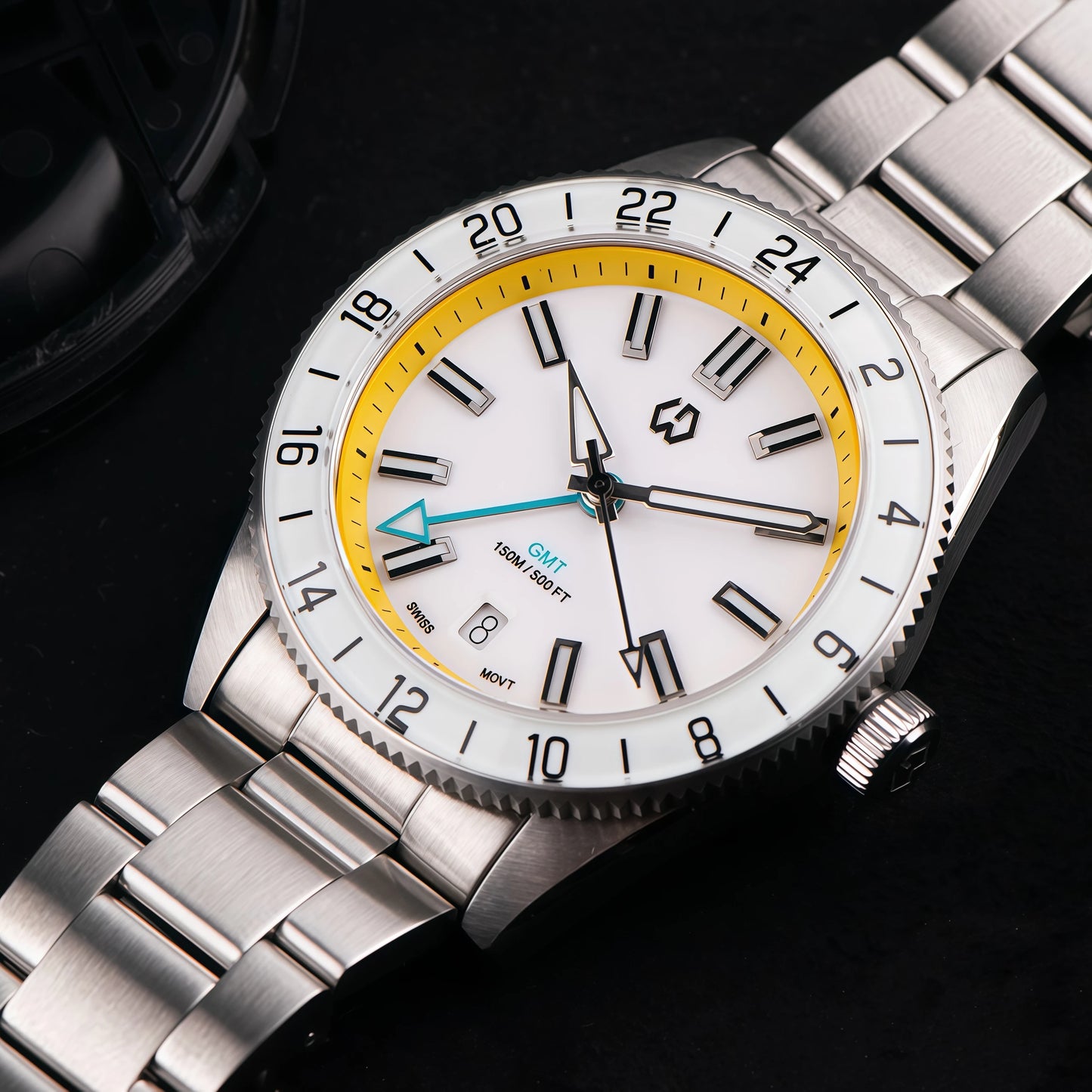 WSD9025 New man's Automatic Watch Quartz Swiss Movement BGW9 Luminous Bezel 4-Pin GMT 150 Meters Waterproof Diving
