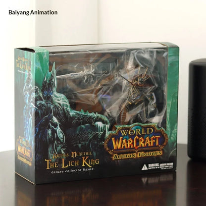 Hot Baiyang Anime World Of Warcraft Lich King Arthas Death Knight Gk Figure Statue Collectible Model Desktop Ornament For Men
